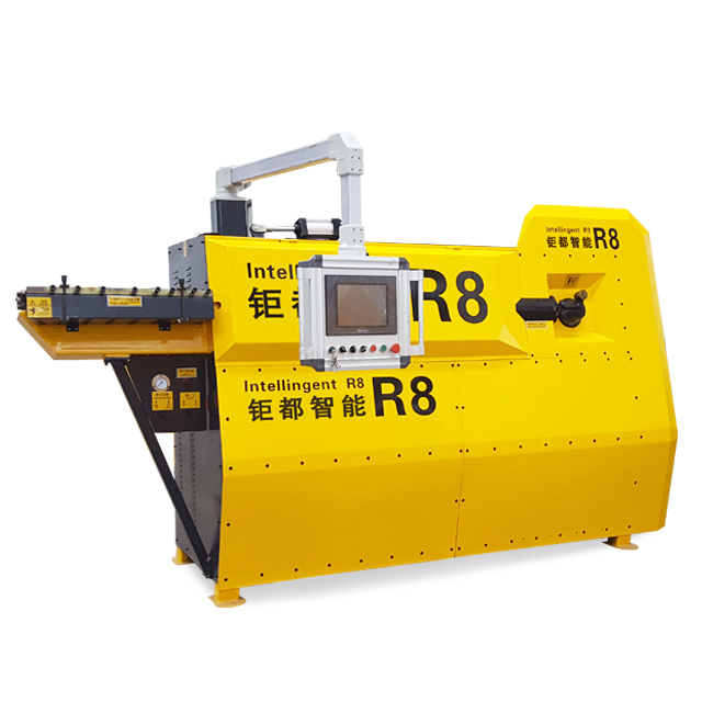  Coil feeder with CNC hydraulic automation rebar bending machine in stock 